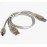 Кабель USB - miniUSB Y-кабель HDD с доп питанием, прозрачный, экранированный