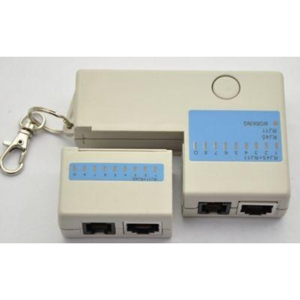 Тестер кабеля и портов LAN телеф RJ45 RJ11
