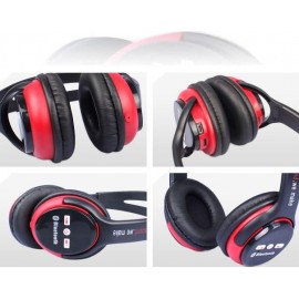 Наушники bluetooth Kubite K-896 красно черные