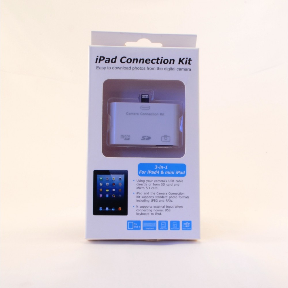 Переходник USB картридер 3-в-1 Ipad4 Ipad mini is-19