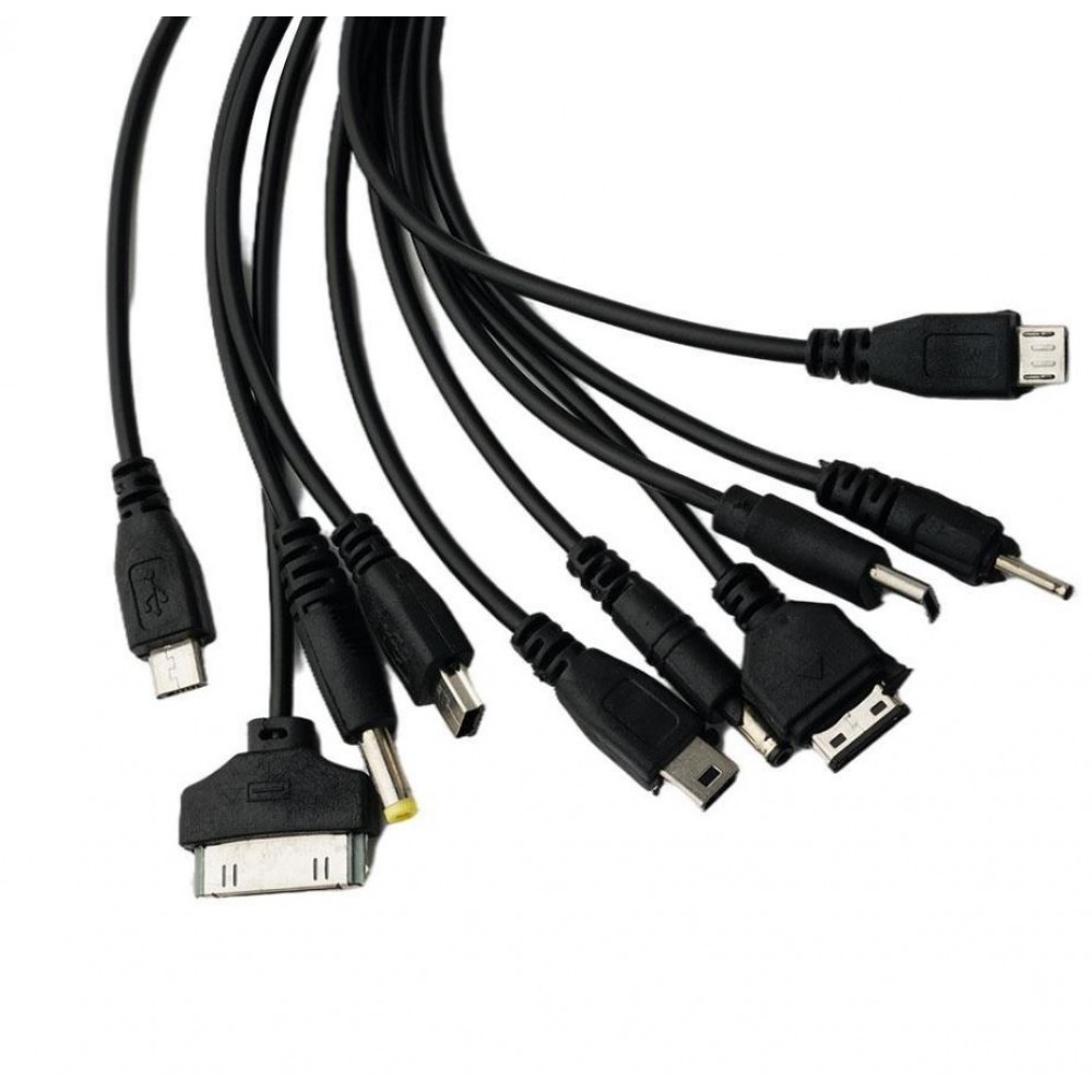 Кабель для зарядки USB универсальный 10в1 