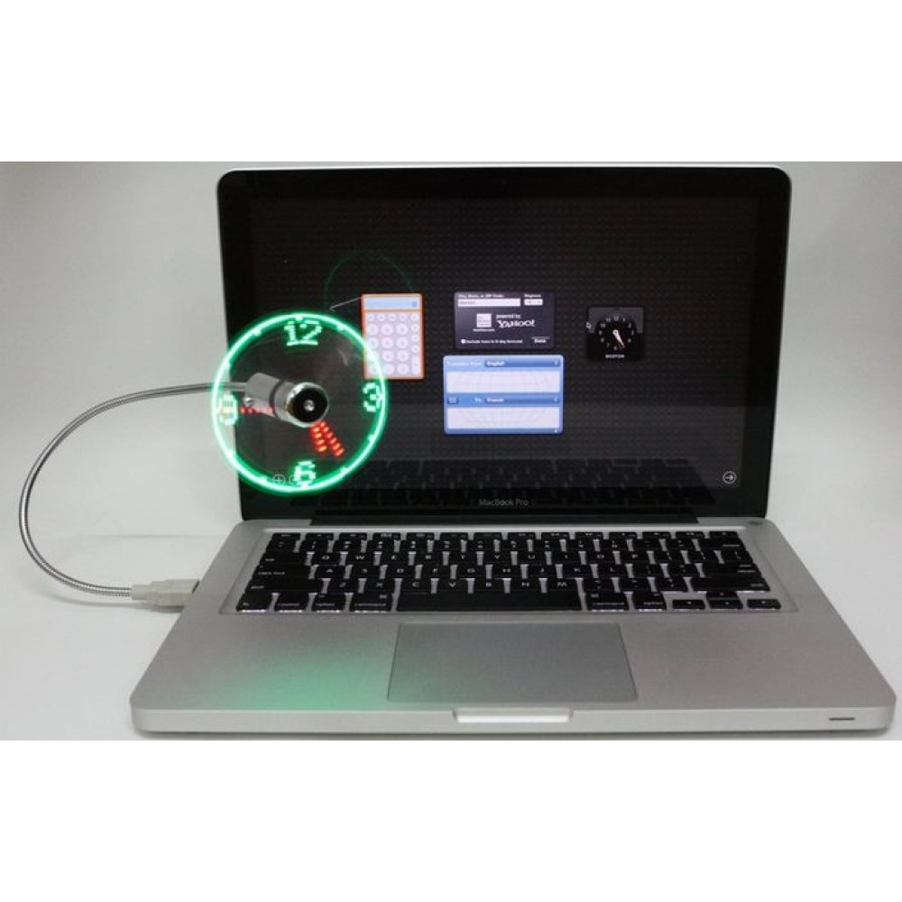 Вентилятор USB UF-211-07 LED часы
