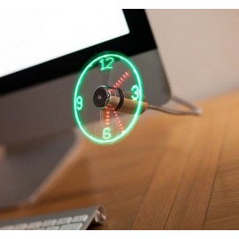 Вентилятор USB UF-211-07 LED часы