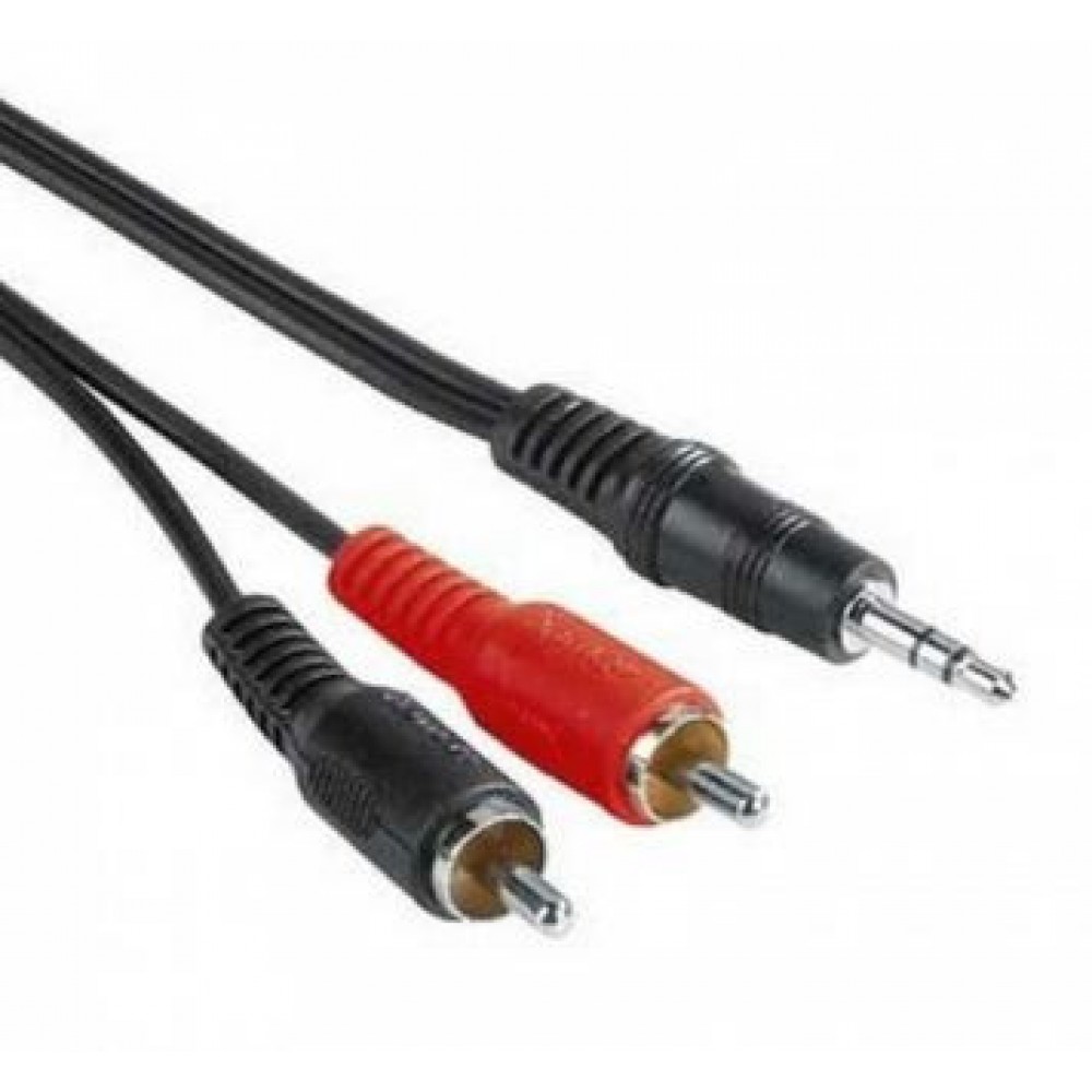 Кабель Aux 3.5 штекер - 2RCA OEM 3m