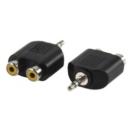 Переходник 3.5 миниджек штекер - 2RCA гнездо