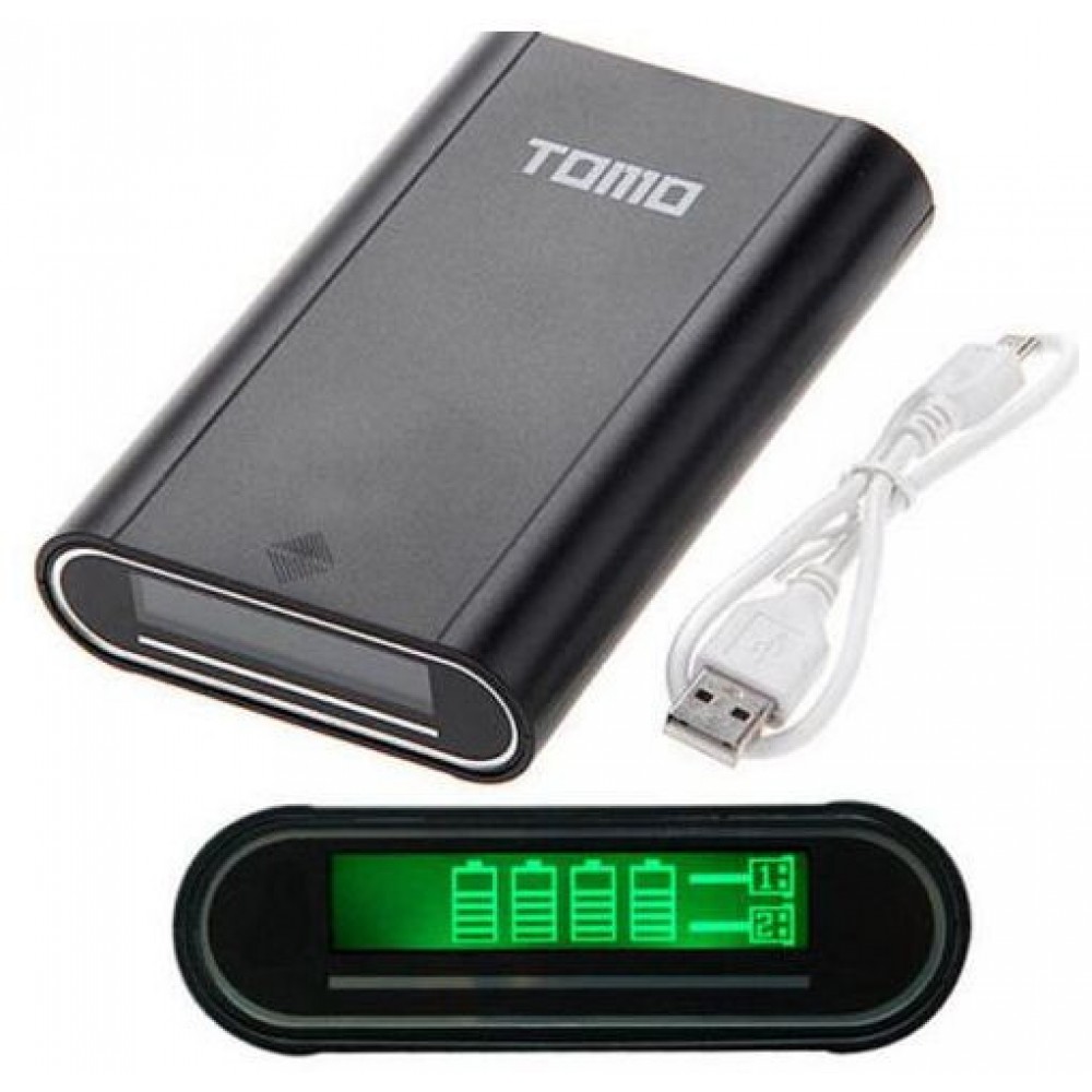 Power bank пустой TOMO V8-4 LCD