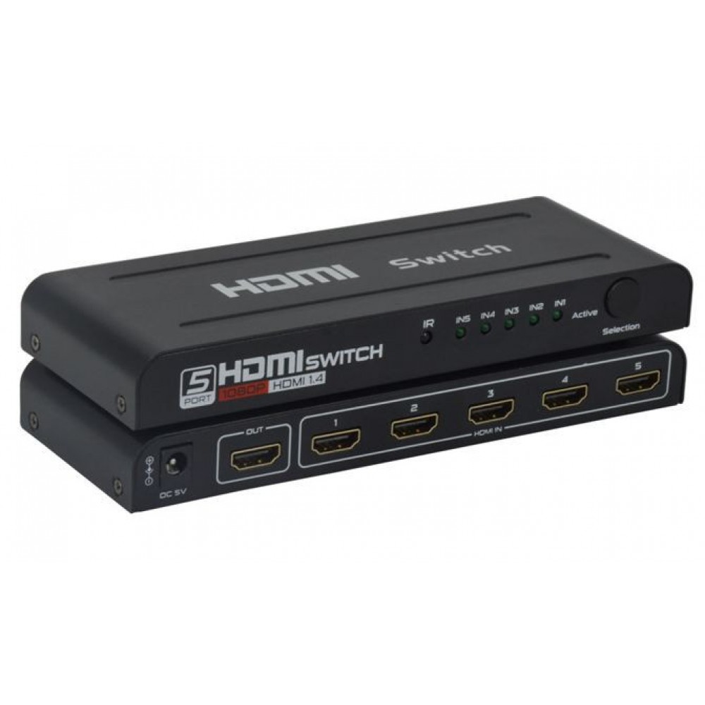 Селектор HDMI 5 портов с пультом