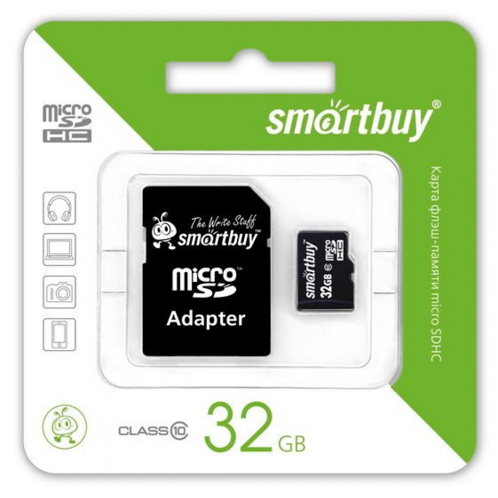 MicroSd 32Gb Smartbuy Class10 SB32GBSDCL10-01