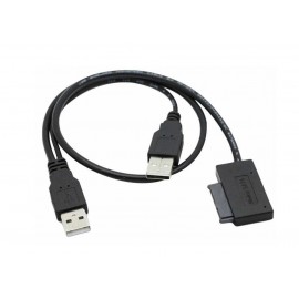Кабель USB в SATA ноутбучный привод 7+6 pin