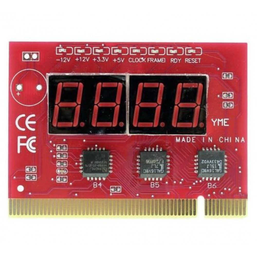 POST плата диагностики ПК RED 4 цифры 8 LED