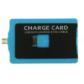 Кабель Micro USB кредитка желтый