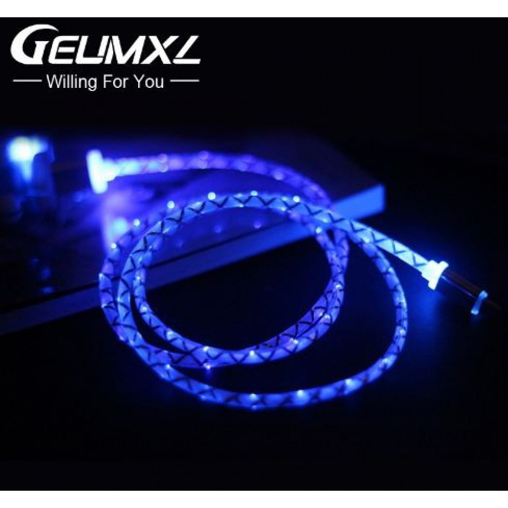 кабель для Apple Lightning USB LED светящийся