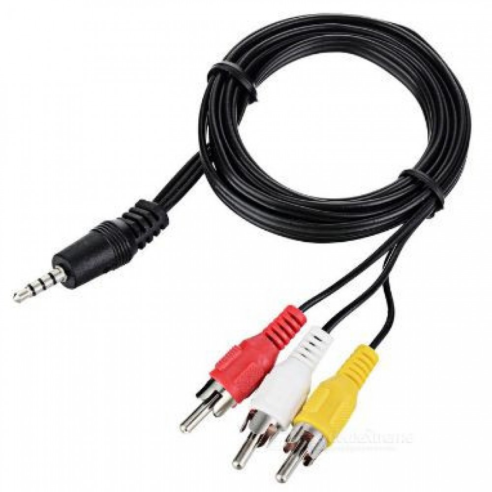 Кабель Aux 3.5 штекер - 3RCA 1,5m