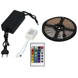 Лента LED 5050 RGB 5m пульт, БП