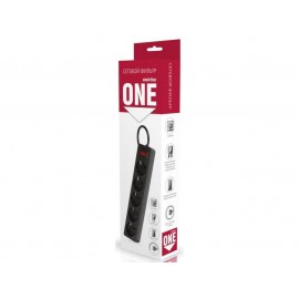 Фильтр сетевой SmartBuy ONE, 10A, 2200 Вт, 5 розеток 1.8m SBSP-18-W, белый