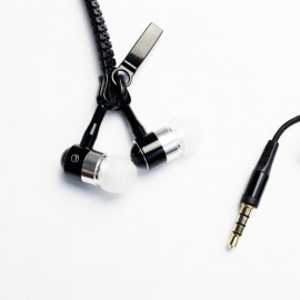 Наушники вакуумные JS16 молния zipper