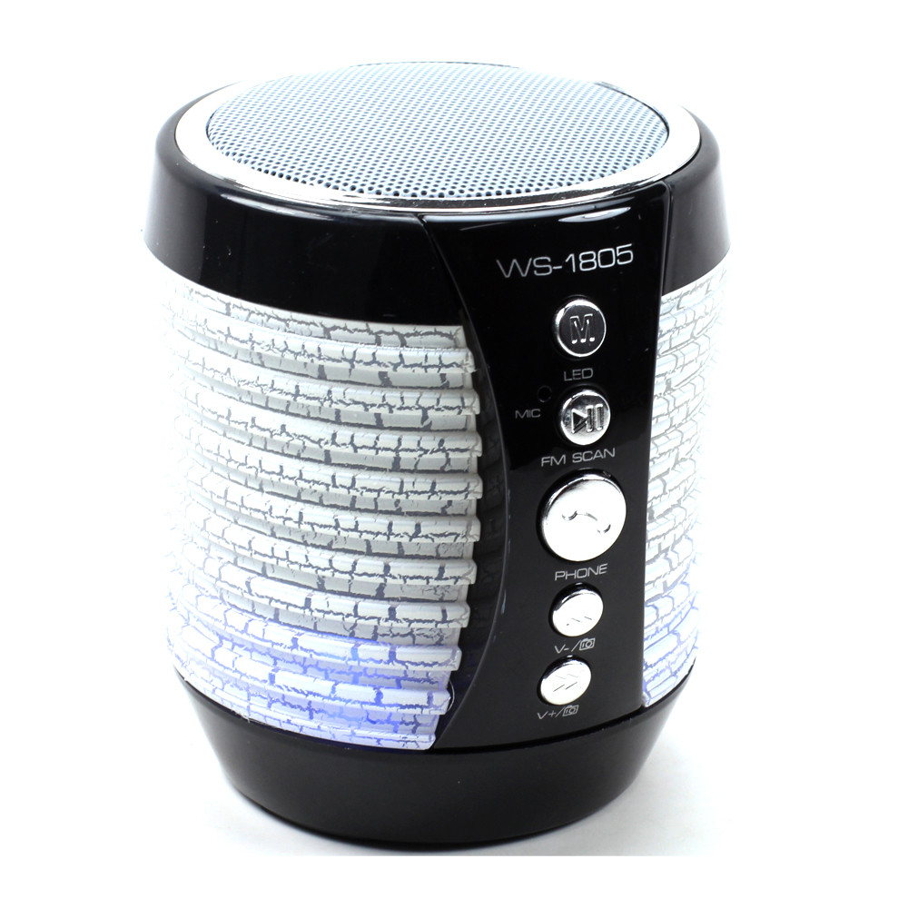 Колонка Bluetooth MP3 LED WS-1805
