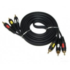 Кабель 3RCA - 3RCA 1.5m gold OEM
