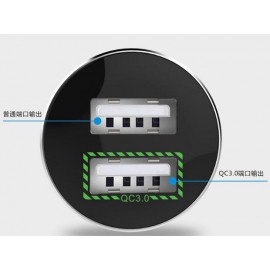 Зарядное автомобильное быстрое АЗУ Usb 2x YoPin QC 3.0