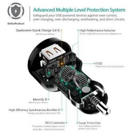 Зарядное автомобильное быстрое АЗУ Usb 2x YoPin QC 3.0