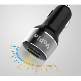 Зарядное автомобильное быстрое АЗУ Usb 2x YoPin QC 3.0