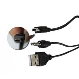 Кабель mini USB - Aux/usb 0.3m для колонок