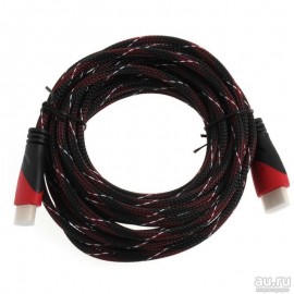 Кабель HDMI - HDMI 3m нейлон / ткань оплетка