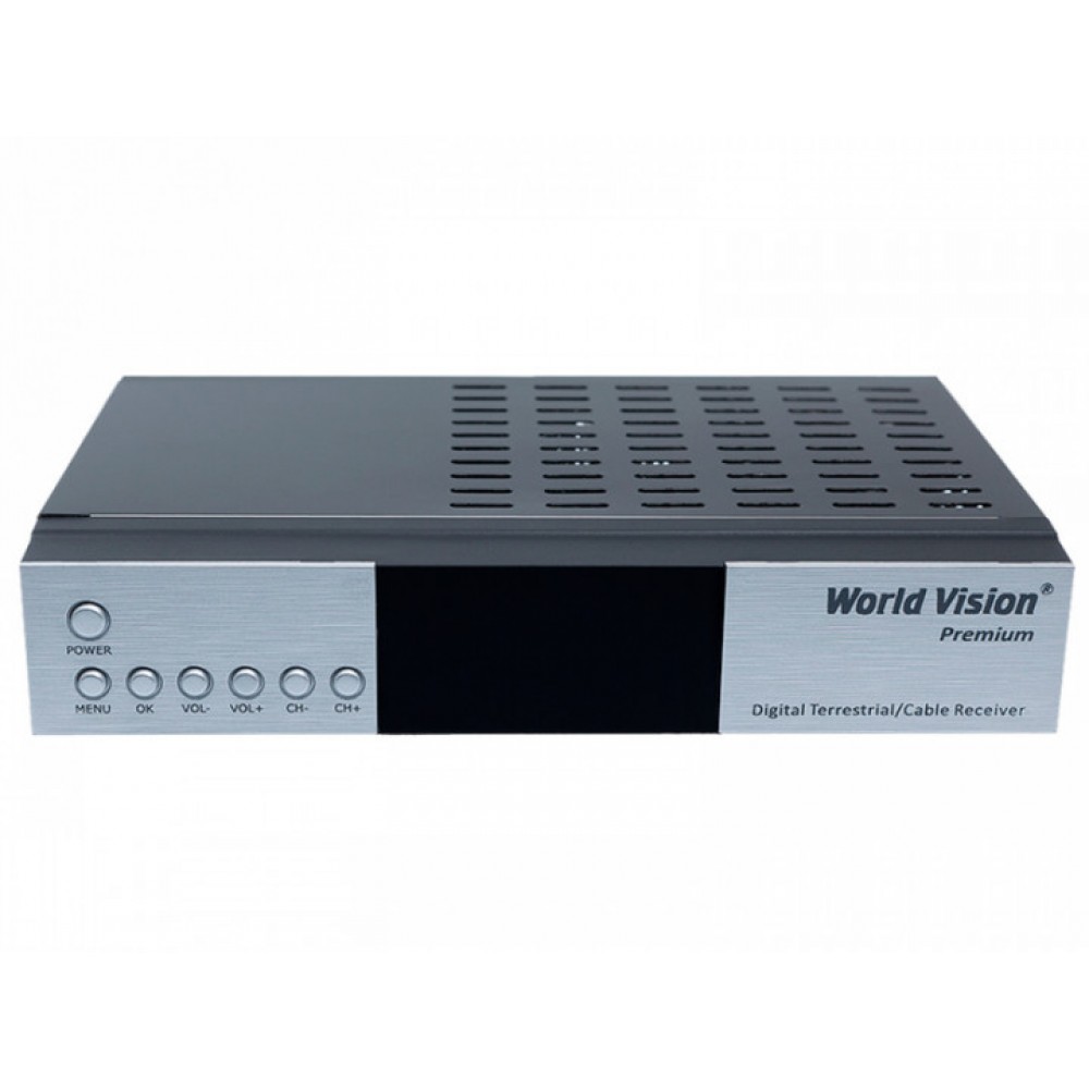 Ресивер DVB-T2/C  World Vision Premium с кабельным тв и интернет