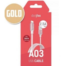 кабель для Apple Lightning USB Dotfes A03