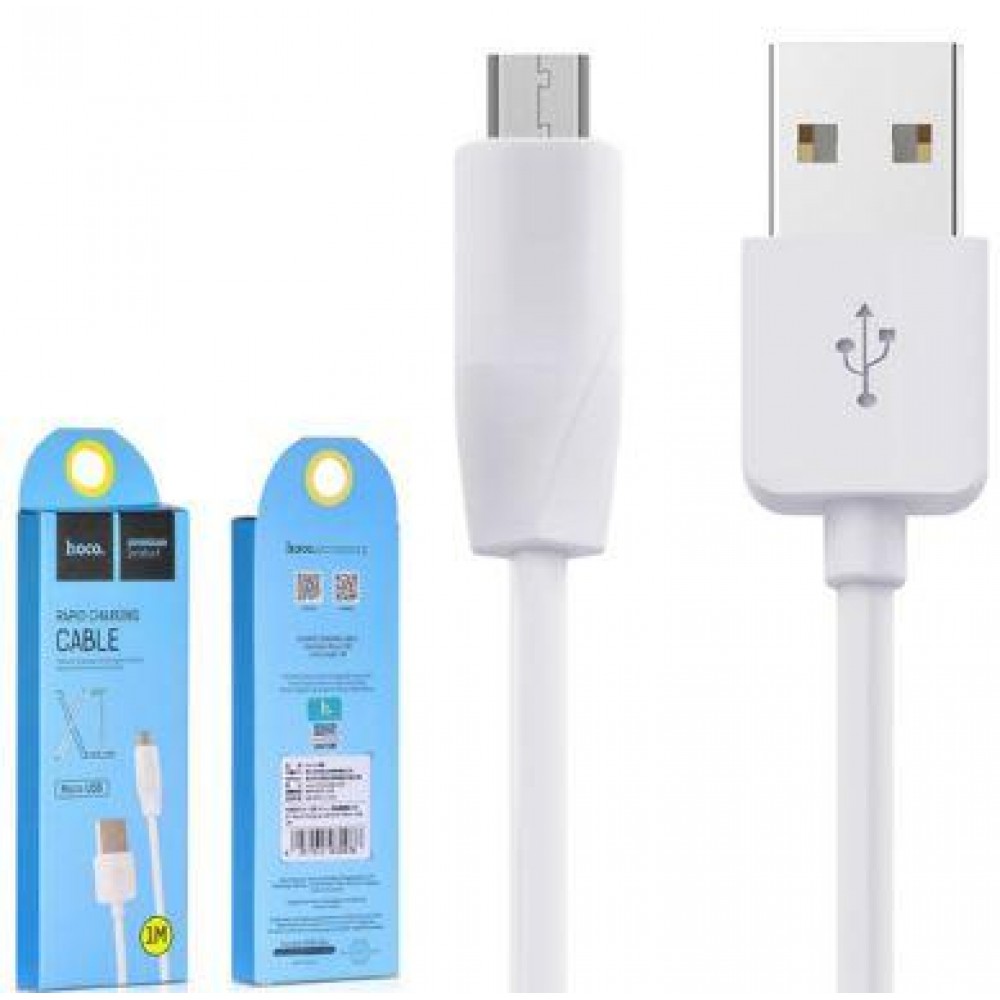 Кабель Micro USB Hoco X1 белый