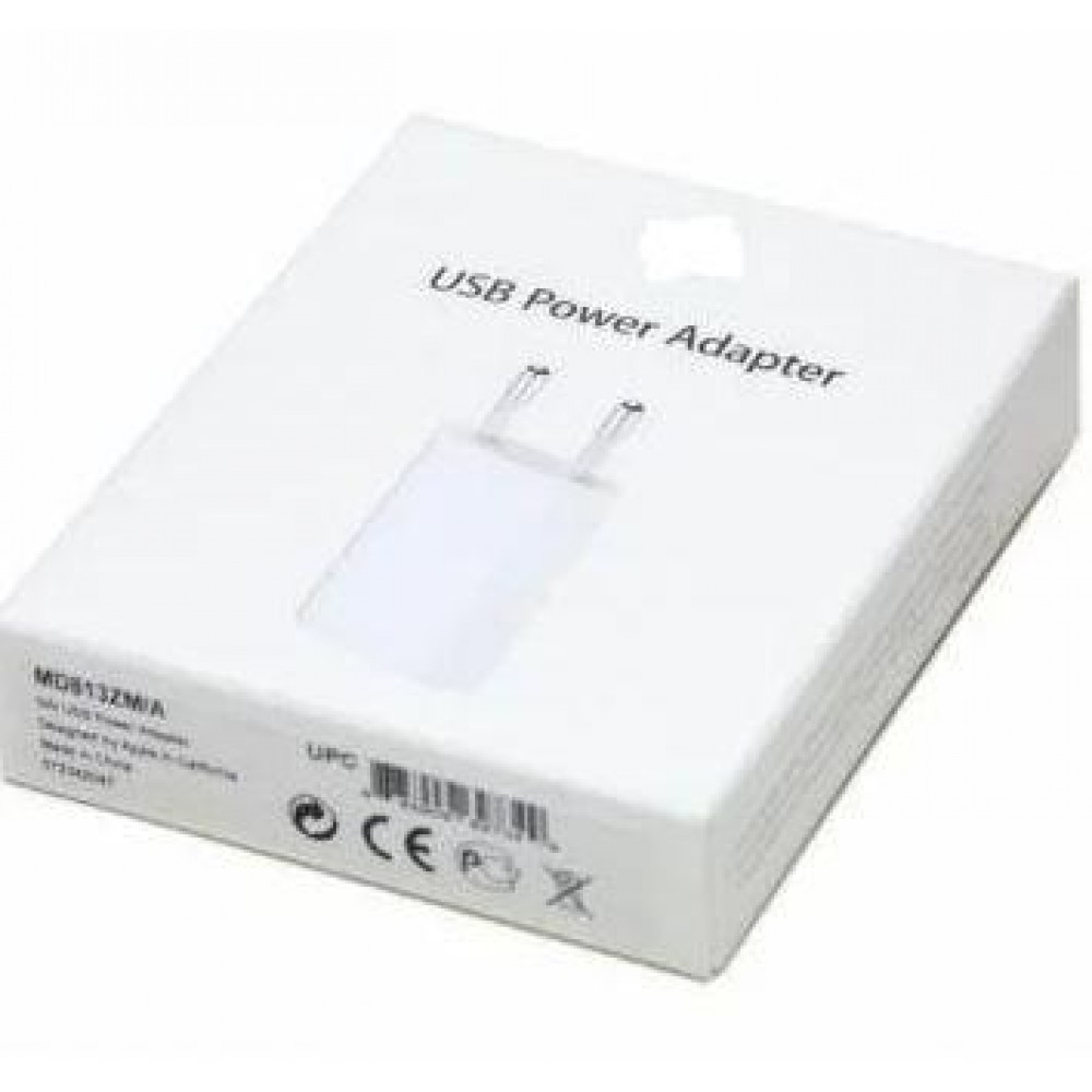 Зарядное сетевое сзу USB для iphone Apple Travel Charger 1A ориг