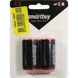 Батарейка R14 smartbuy солевая SBBZ-C02S 1шт