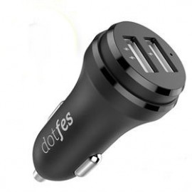 Зарядное автомобильное АЗУ 2 usb Dotfes b01s