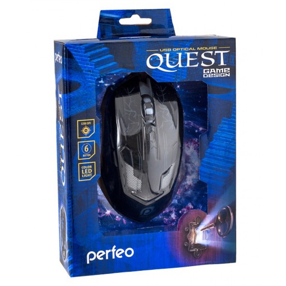 Мышка игровая Perfeo Quest