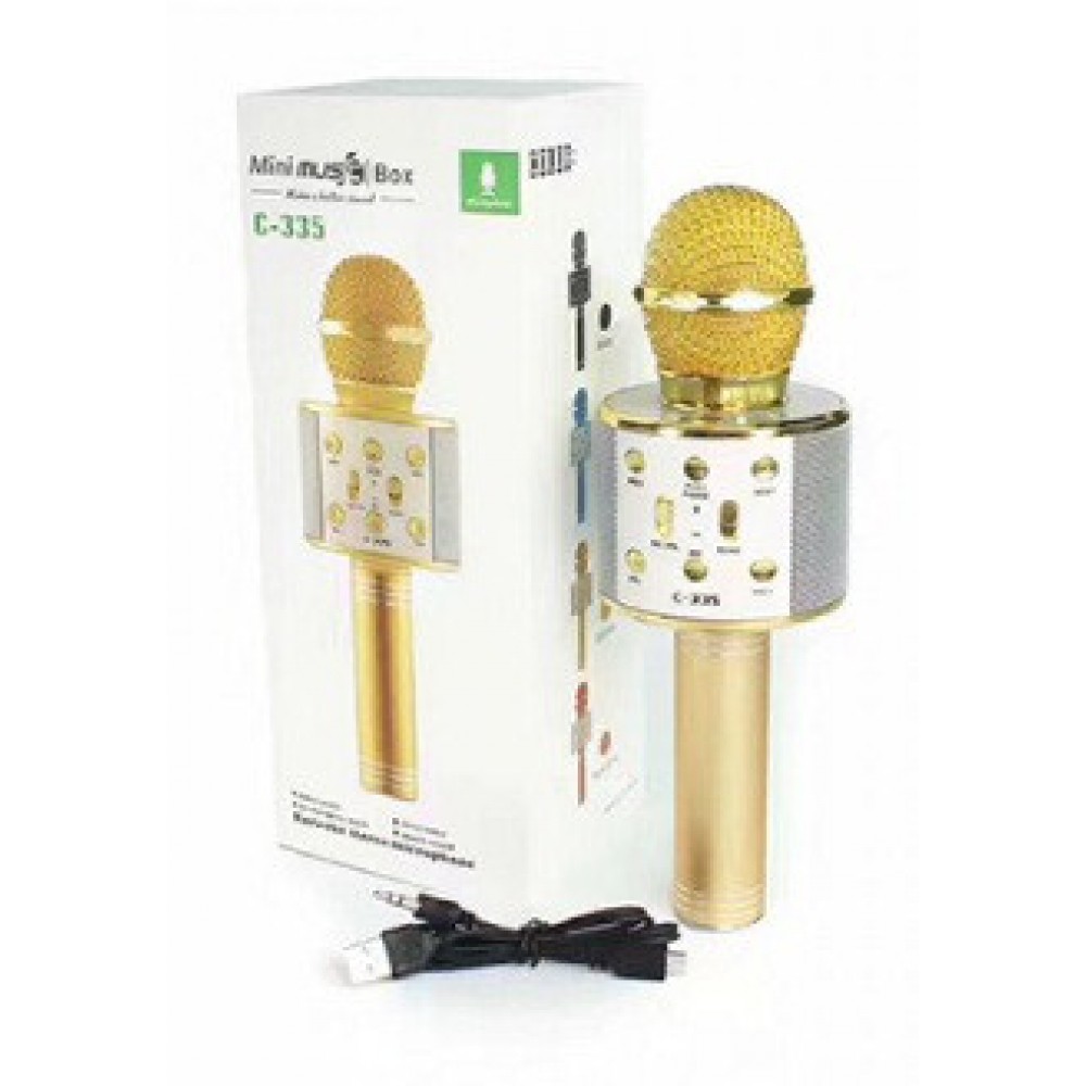 Колонка микрофон Bluetooth Mp3 караоке C-335