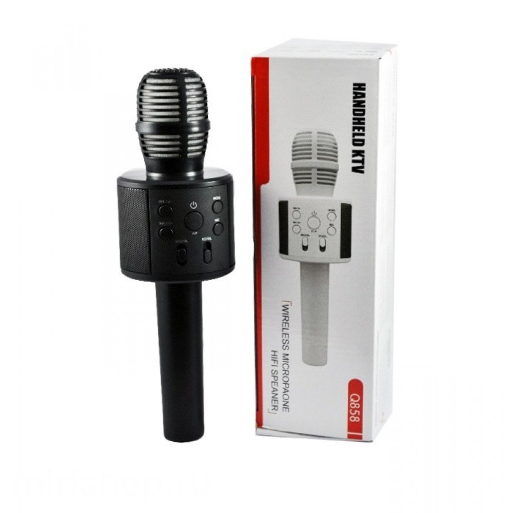 Колонка микрофон Bluetooth Mp3 караоке Q858