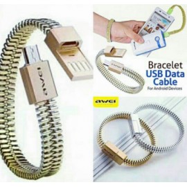 Кабель Micro USB браслет Awei CL-86 Gold