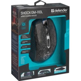 Мышка игровая Defender Shock GM-110L+коврик