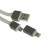 Кабель Micro USB + Lightning Рулетка Krutoff белый