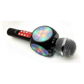Колонка микрофон Bluetooth Mp3 караоке WS-1816 черный