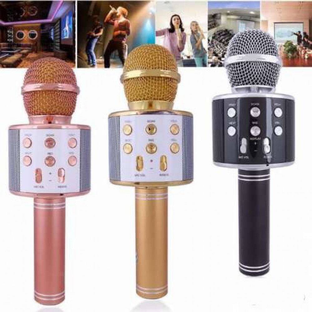 Колонка микрофон Bluetooth Mp3 караоке WS-858