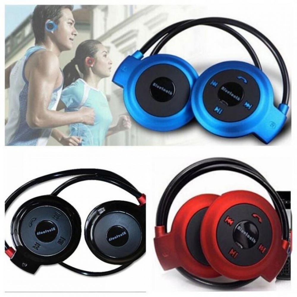 Наушники bluetooth mini-503 красно-черные