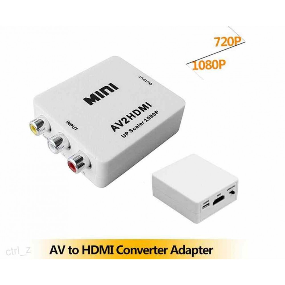 Конвертер видеосигнала AV/RCA в HDMI A1580 H124