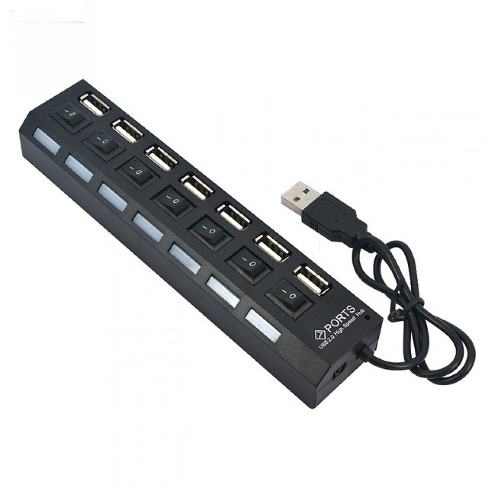 Хаб USB 7 порт с выключателями Usb 1.1.