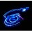 Наушники вакуумные светящ LED HF Spark