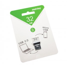 Флешка USB 32Gb + micro Smartbuy POKO