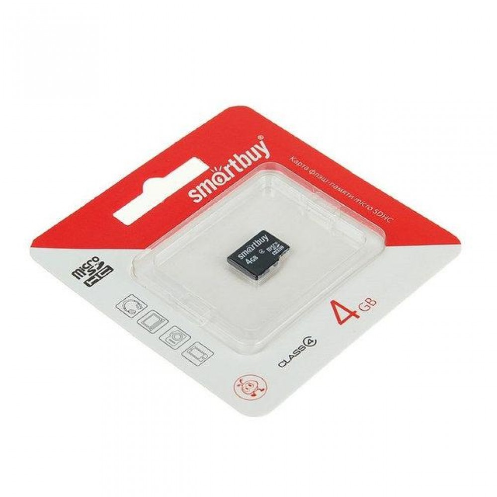 MicroSD 4Gb SmartBuy class10 SB4GBSDCL10-01