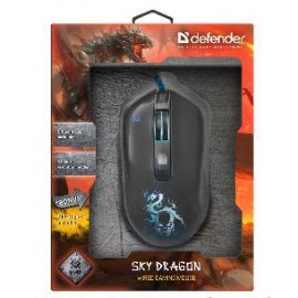 Мышка игровая Defender Sky Dragon GM-090L + коврик