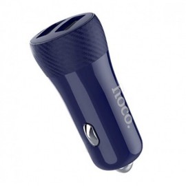 Зарядное автомобильное азу usb 2x Hoco Z21 3.4A черный