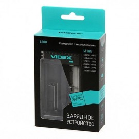 Зарядное сетевое для батарей 18650x2 Videx L200